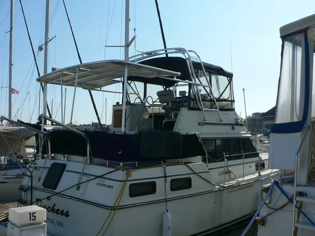 Carver 36 Aft Cabin Aft Deck Top 1982 image 1